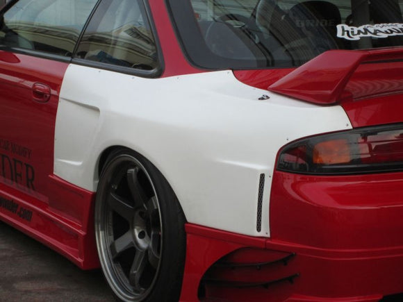 GT Wide Fender, Rear for S14 Kouki, 30mm or 50mm, Glare