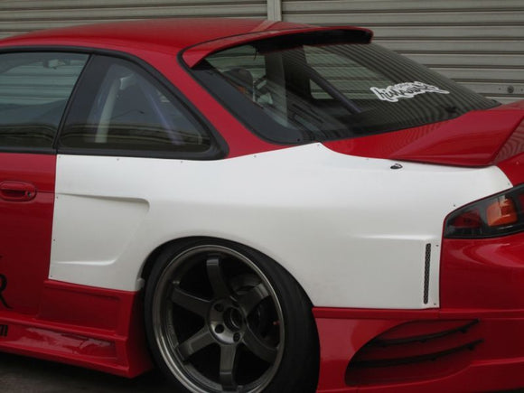 GT Wide Fender, Rear for S14 Kouki, 30mm or 50mm, Glare