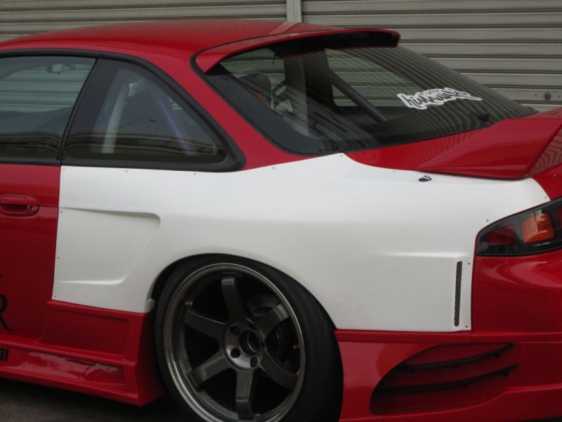 GT Wide Fender, Rear for S14 Zenki, Glare, 30mm or 50mm