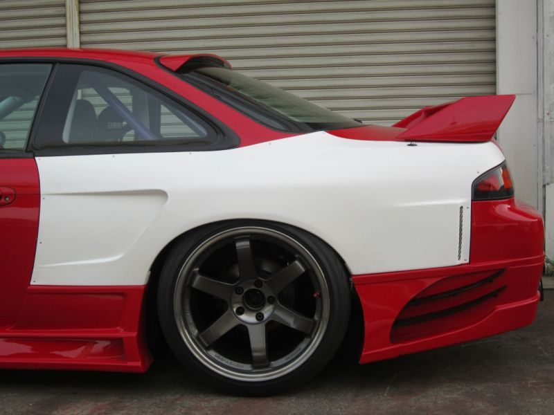 GT Wide Fender, Rear for S14 Zenki, Glare, 30mm or 50mm