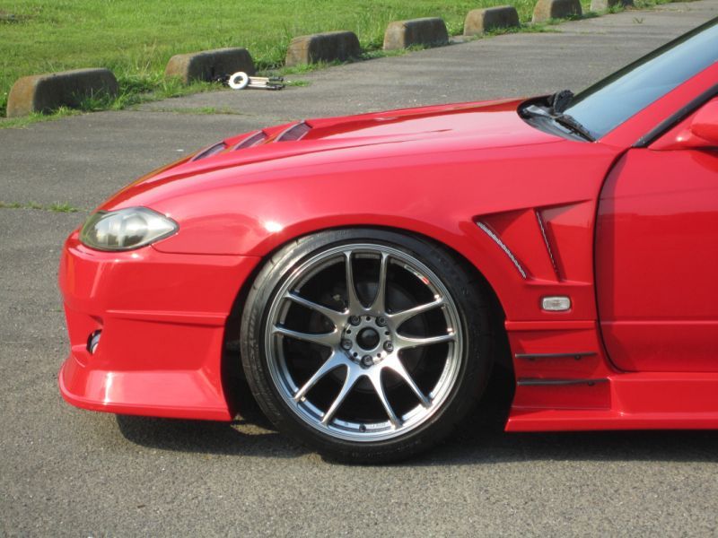 GT Wide Fender, Front for S15, 30mm or 50mm, Glare