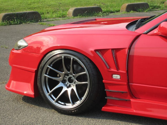 GT Wide Fender, Front for S15, 30mm or 50mm, Glare