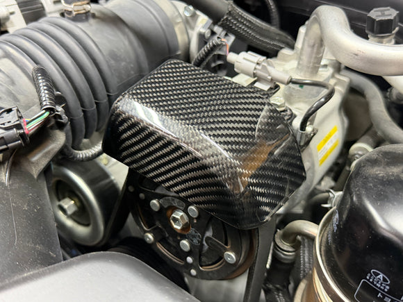 KAZAMA Carbon AC & Alternator Cover – Toyota GR86 ZN8 / Subaru BRZ ZD8 – image 4