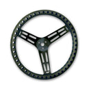 Longacre 52-56838 15" Uncoated Black Aluminum - DRILLED - Dished