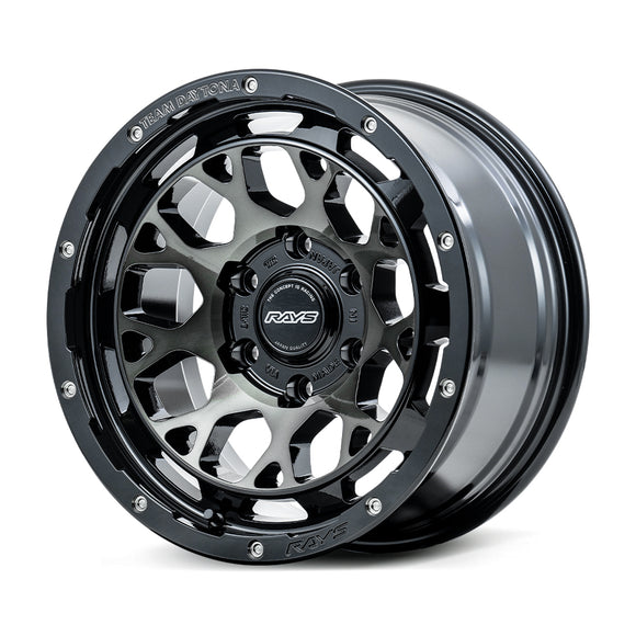 RAYS TEAM DAYTONA M9+ wheel in Black / Disc Clear Smoke (BEL)