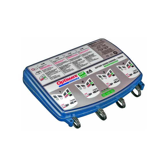 OptiMate TM-485 リチウムバッテリー充電器 4バンク 0.8A（LiFePO4 用）