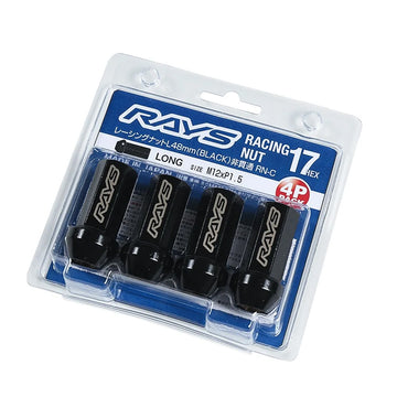 RAYS 17HEX RACING NUT SET RN-C L48 LONG TYPE (CLOSED END)