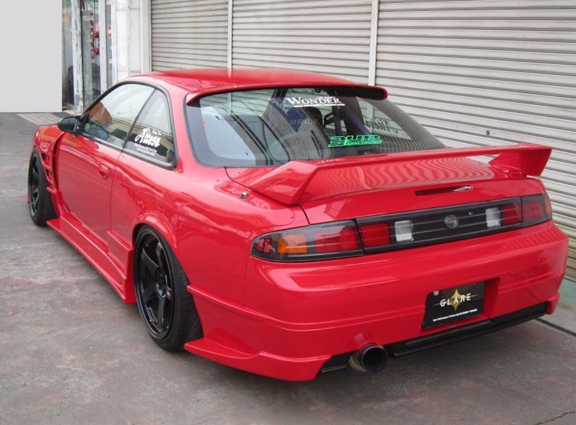 Aero Kit for S14 Zenki, Front bumper, Side skirts, Rear bumper, Glare