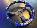 KAZAMA 34Φ Semi-Deep Steering Wheel D70 (Camo Blue) – image 1