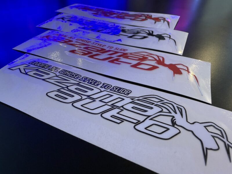 KAZAMA & Spider Cutting Sticker | Kurumaya Tokyo