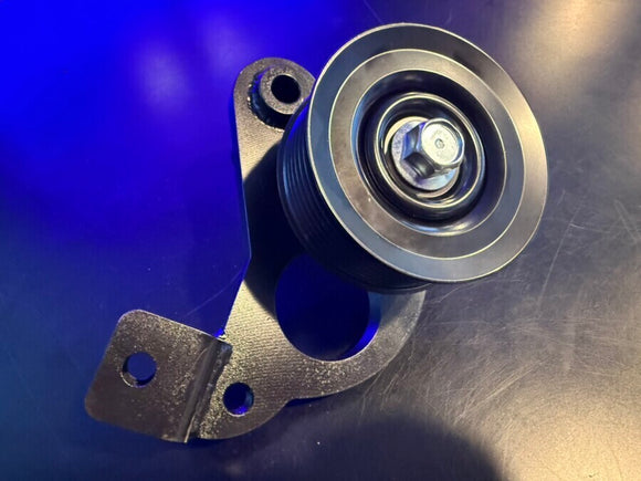 KAZAMA 2JZ A/C Dummy Pulley Bracket (with VR Pulley) – Toyota 2JZ – image 1