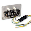 Longacre 52-44866 Flip-up Start / Ignition panel w/ 1 acc & pilot lights