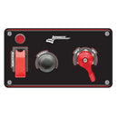 Longacre 52-44871 Flip-up Start / Ignition Panel w/ Pilot Light & Battery Disc