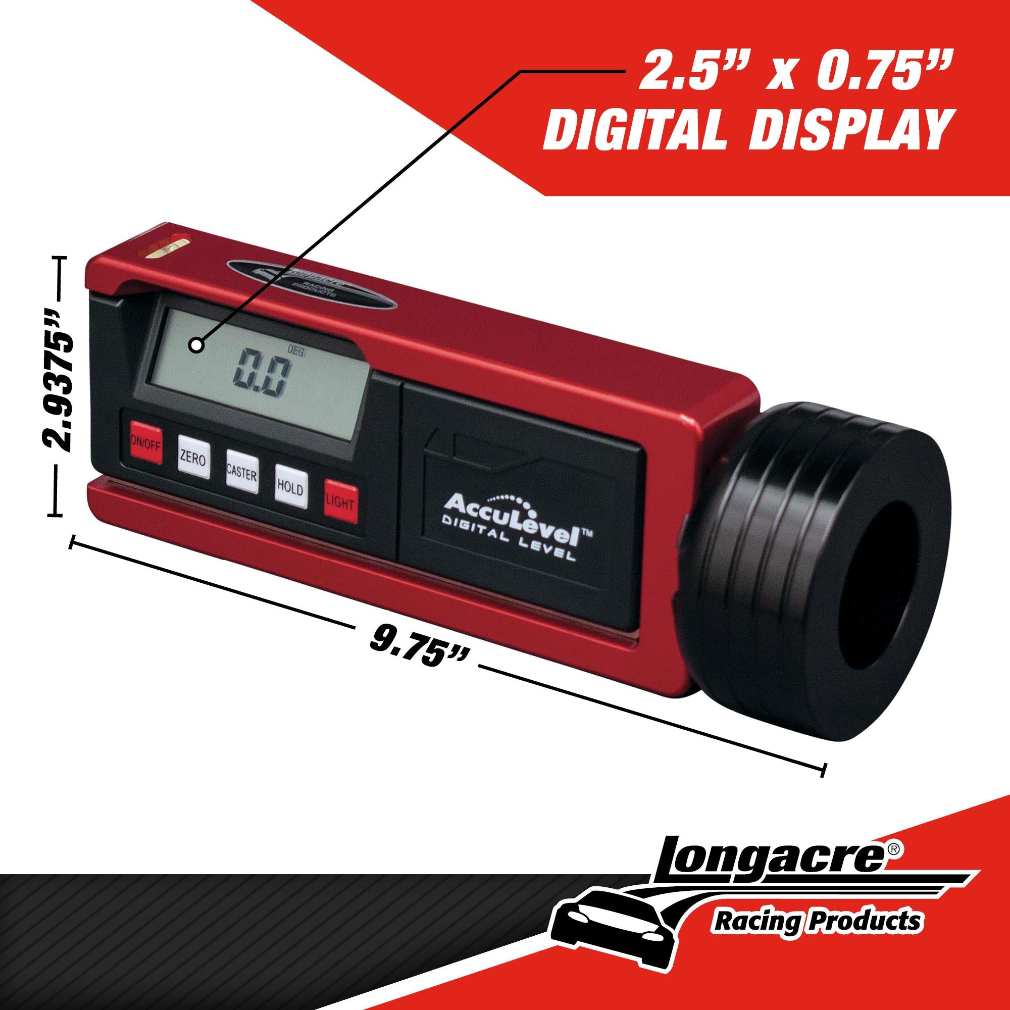 ロングエーカー, マグネット式 デジタル キャスター・キャンバーゲージ / Longacre Digital Caster/Camber Gauge with AccuLevel™