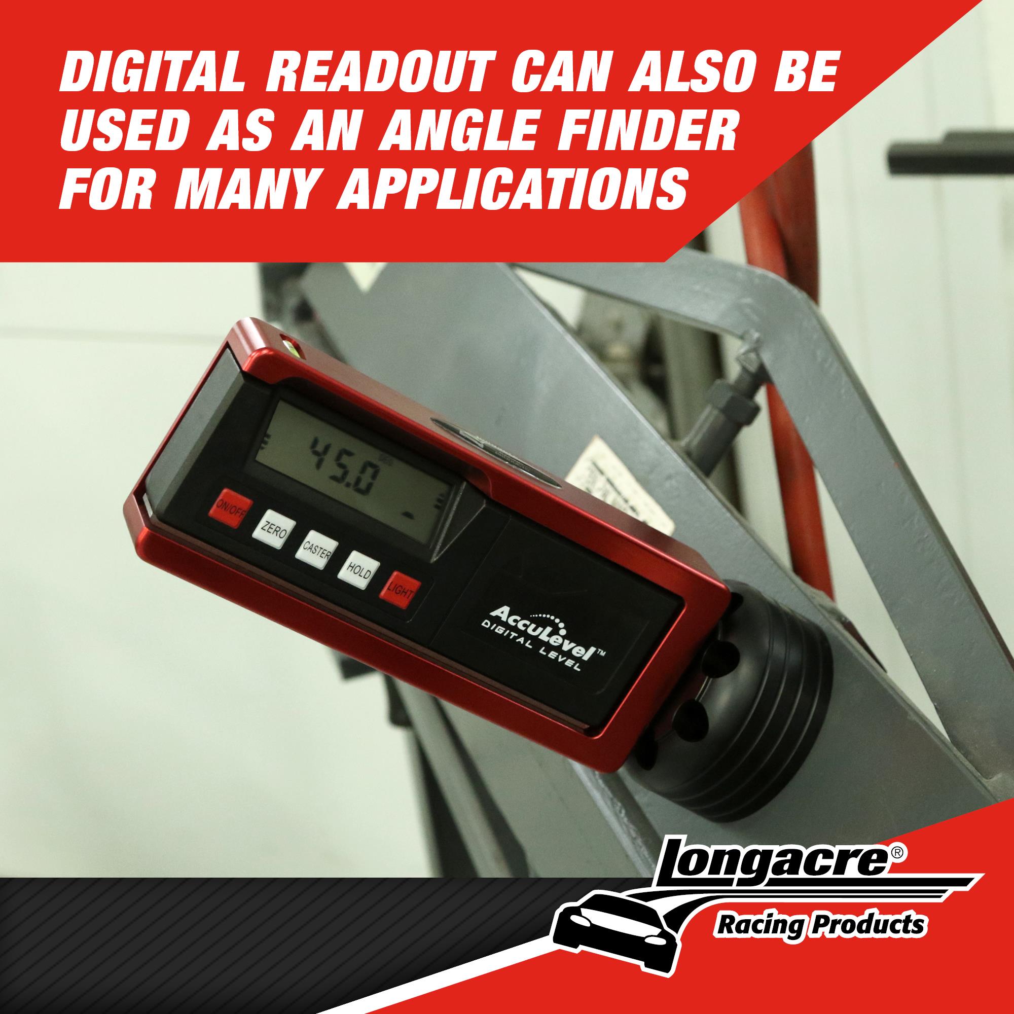 ロングエーカー, マグネット式 デジタル キャスター・キャンバーゲージ / Longacre Digital Caster/Camber Gauge with AccuLevel™