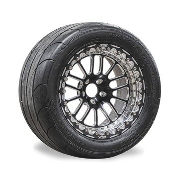 T1 Race Development GT1R 18×11.5 リア ドラッグパック（Belak ビードロックホイール＋M/T ドラッグラジアル / R35 GT-R）