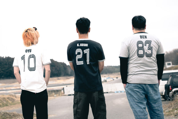 KAZAMA 35th Anniversary Driver Collab T-Shirt (Kengushi / OYU / BEN) – image 1
