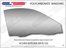ポリカーボネート ウインドウキット｜アキュラ Integra GS-R (DC2)