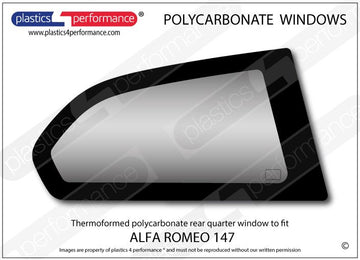 ポリカーボネート 右リアクォーターウインドウ｜Alfa Romeo 147 GTA