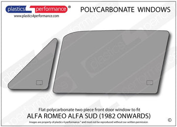 ポリカーボネート 左フロントドアウインドウ｜Alfa Romeo Alfa Sud