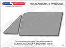 ポリカーボネート 左フロントドアウインドウ｜Alfa Romeo Alfa Sud