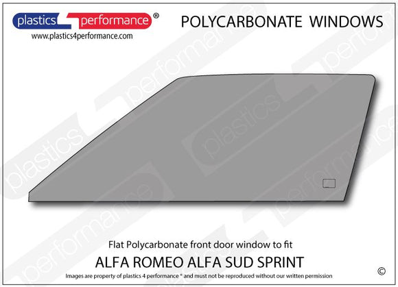 ポリカーボネート 左フロントドアウインドウ｜Alfa Romeo Alfa Sud Sprint
