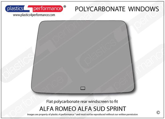 ポリカーボネート リアウインドウ｜Alfa Romeo Alfa Sud Sprint