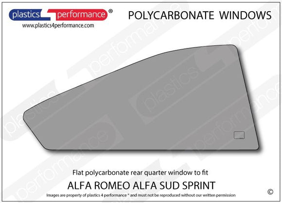 ポリカーボネート ウインドウキット｜Alfa Romeo Alfa Sud Sprint