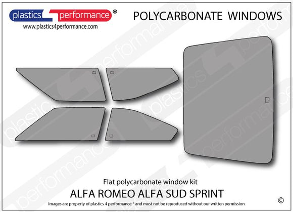 ポリカーボネート ウインドウキット｜Alfa Romeo Alfa Sud Sprint