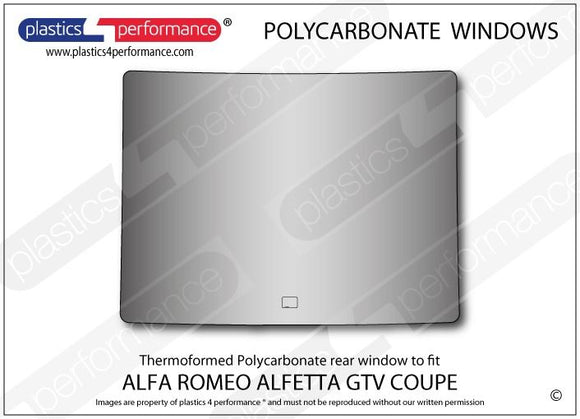 ポリカーボネート リアウインドウ｜Alfa Romeo Alfetta GTV Coupe