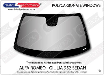 ポリカーボネート フロントウインドスクリーン｜Alfa Romeo Giulia 952 - Sedan