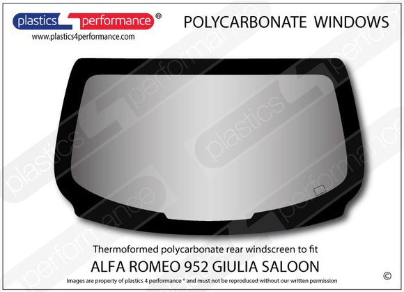 ポリカーボネート リアウインドウ｜Alfa Romeo Giulia 952 - Sedan
