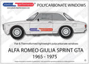 ポリカーボネート ウインドウキット｜Alfa Romeo 105 Giulia Sprint