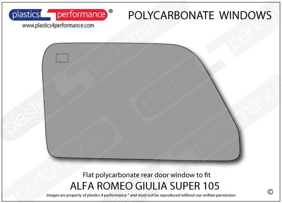 ポリカーボネート ウインドウキット｜Alfa Romeo 105 Giulia Super