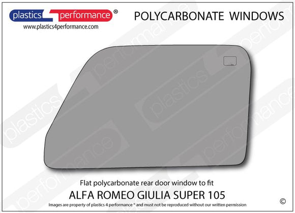 ポリカーボネート ウインドウキット｜Alfa Romeo 105 Giulia Super