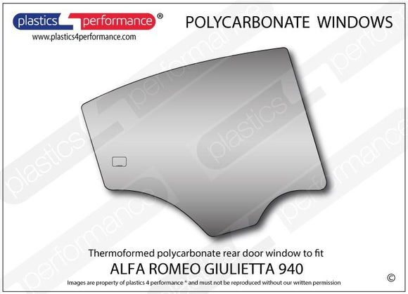 ポリカーボネート ウインドウキット｜Alfa Romeo Giulietta 940
