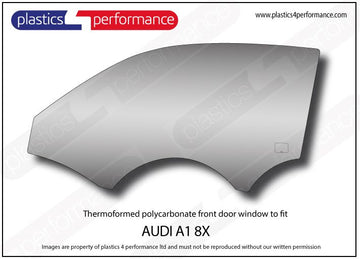 ポリカーボネート 左フロントドアウインドウ｜Audi A1 / S1 8X - 3dr Hatchback