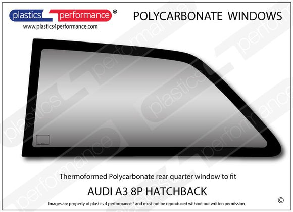 ポリカーボネート ウインドウキット｜Audi A3 / S3 / RS3 8P - 3dr Hatchback