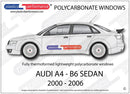 ポリカーボネート ウインドウキット｜Audi A4 / S4 B6 - Sedan
