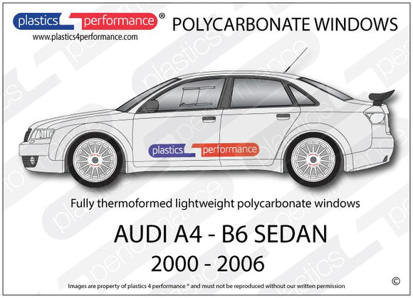 ポリカーボネート ウインドウキット｜Audi A4 / S4 B6 - Sedan