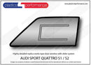 ポリカーボネート 左フロントドアウインドウ｜Audi Sport Quattro S1/S2