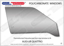 ポリカーボネート 右フロントドアウインドウ｜Audi UR Quattro