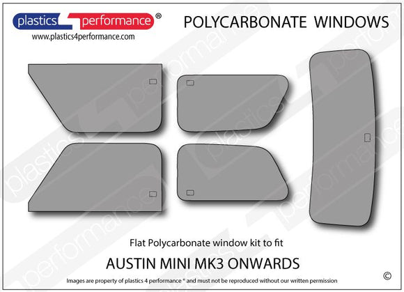 ポリカーボネート ウインドウキット｜Mini MK3 onwards 1