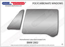ポリカーボネート 左フロントドアウインドウ｜BMW 2002 E20 - Coupe（1966〜1977年）