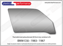 ポリカーボネート 右フロントドアウインドウ｜BMW E30 3 Series - Coupe（1982〜1994年）
