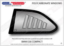ポリカーボネート ルーバー付きウインドウキット｜BMW E36 3 Series - Compact（1993〜2004年）