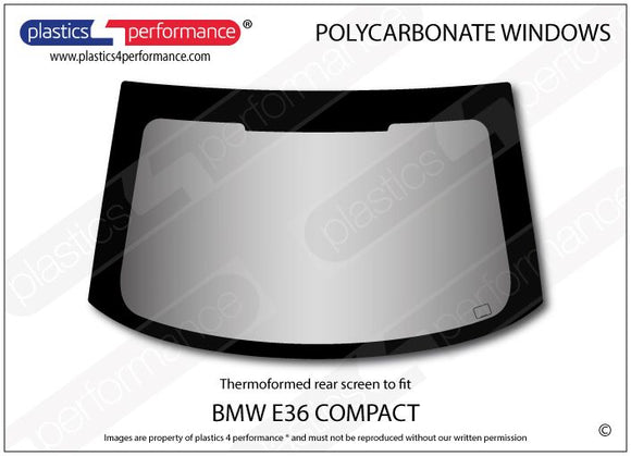 ポリカーボネート リアウインドウ｜BMW E36 3 Series - Compact（1993〜2004年）