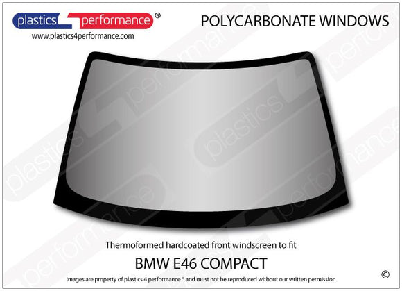 ポリカーボネート フロントウインドスクリーン｜BMW E46 3 Series - Compact（2000〜2004年）