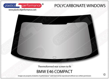 ポリカーボネート リアウインドウ｜BMW E46 3 Series - Compact（2000〜2004年）