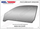 ポリカーボネート 左フロントドアウインドウ｜BMW E46 3 Series - Coupe（1998〜2005年）